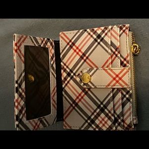 Blue, red, & grey wallet